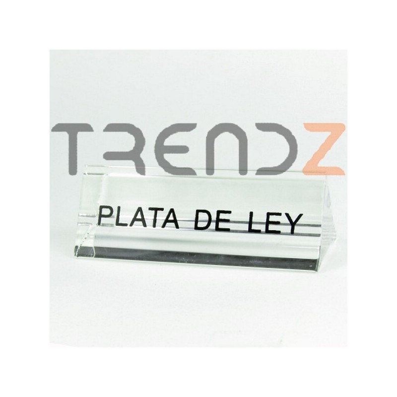 30411 STAND METRACILATO DE "PLATA DE LEY" 2,5 X 7,5 X 2,5 CM