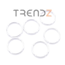 60059 PACK OF 25 OPEN STERLING SILVER 10 X 0.9 MM JUMP RINGS